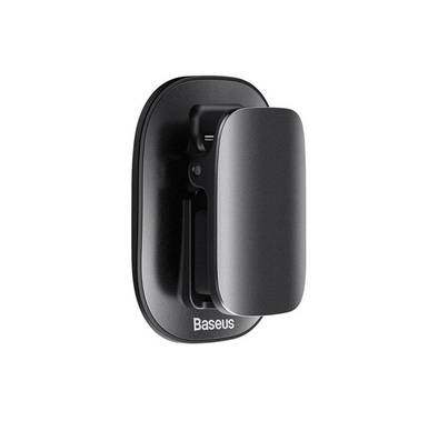 Baseus Car Sun Visor Eyeglasses Clip Holder with Adhesive Strip - Black