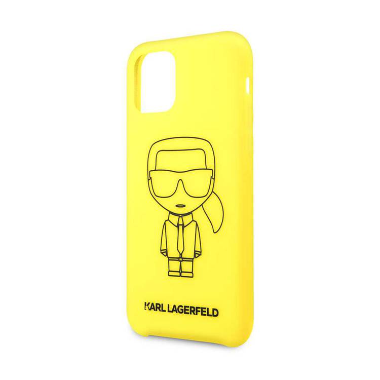 Karl Lagerfeld Ikonik Silicone Case For iPhone 11 Pro Max - Yellow