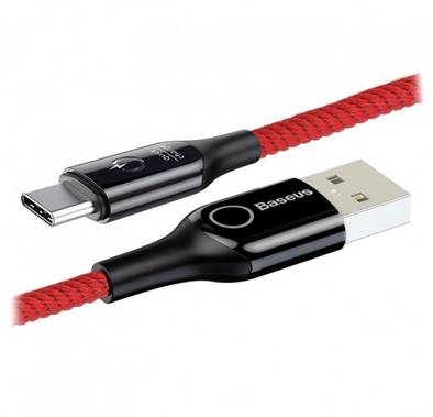 Baseus Woven Fabric Type-C Cable 3A 1M - Red
