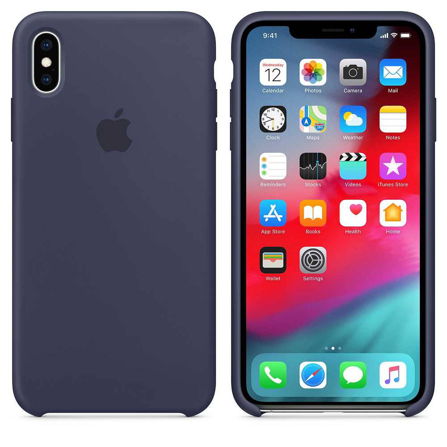 iPhone XS Max Silicone Case – Midnight Blue | Apple (MRWG2)