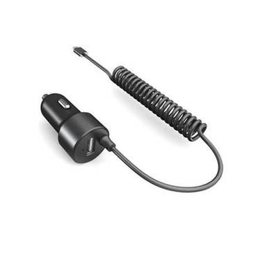 Porodo Car Charger 4.8A With Type-C Cable 1.5m - Black