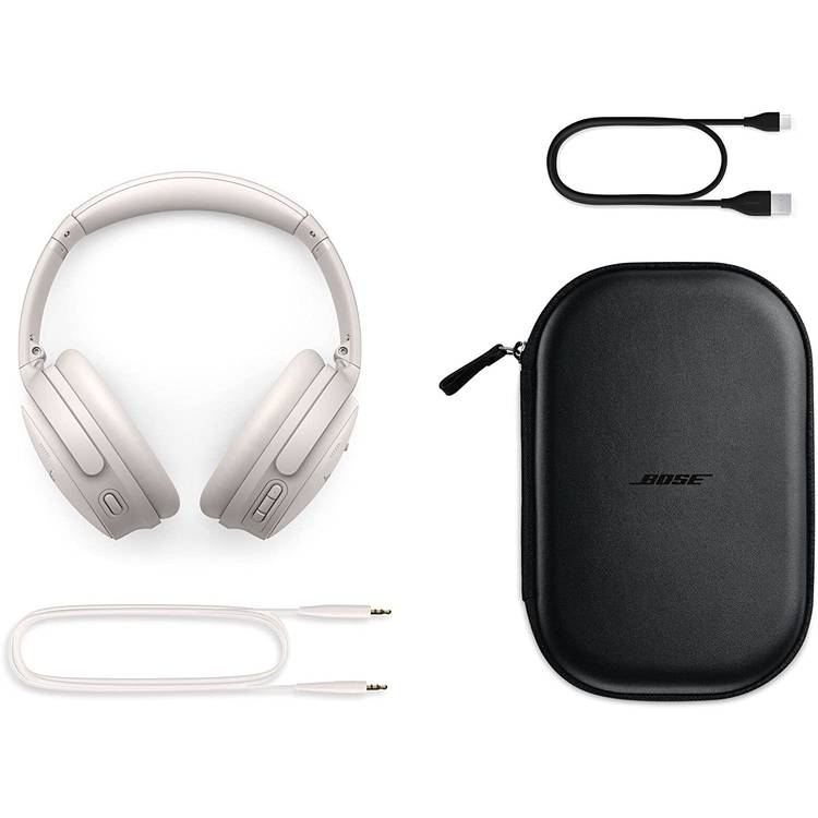 Bose QuietComfort QC 45 Headphones White Smoke