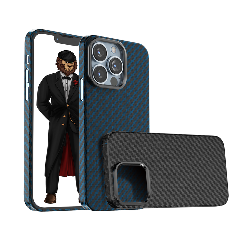 Carbon Metal Camera Ring iPhone 13 Pro Max Case | Strong Grip, Shockproof  (GNCPROC13PMBK)