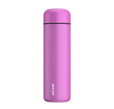 Porodo Smart Water Bottle -Temperature Indicator- 500ml ( Round Shape ) - Pink