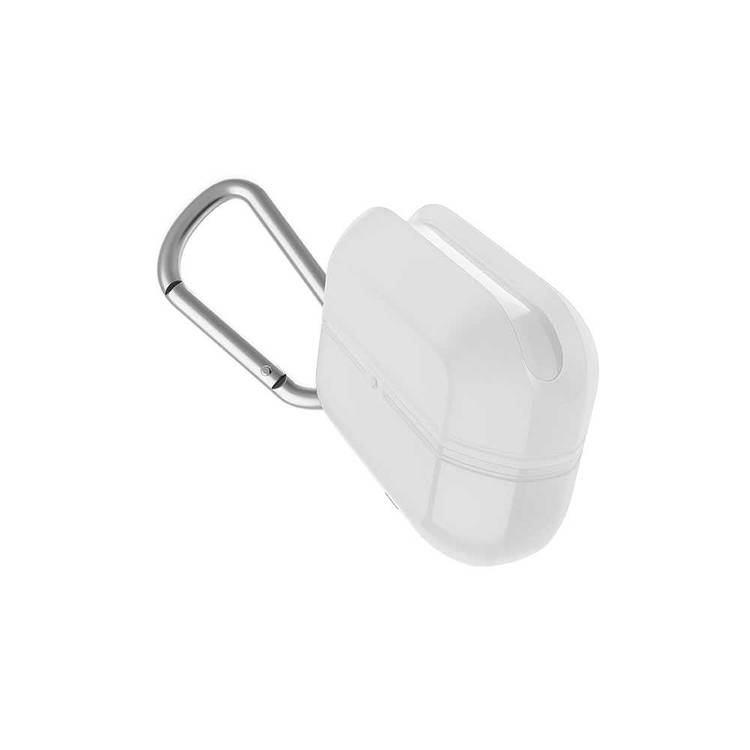 X-Doria Defense Journey Air Case Compatible for AirPods Pro | Water & Dust Resistant AirPods Pro Cover with Anti-Lost Carabiner - White