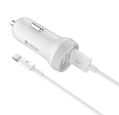 Devia Smart Series Car Charger 3.1A with Lightning Cable 1M 2.1A