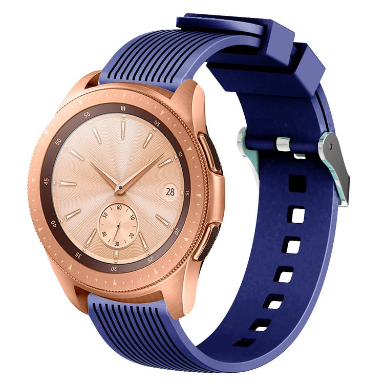 Samsung galaxy watch rose gold with black band on sale