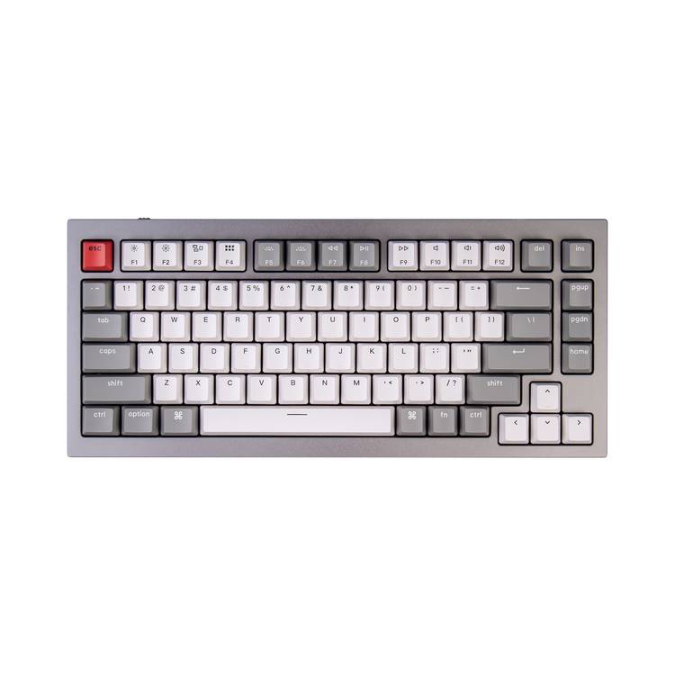 Keychron Q1 QMK Gateron Phantom Mechanical Keyboard with Keychron Q1 QMK Gateron Phantom Mechanical Keyboard with