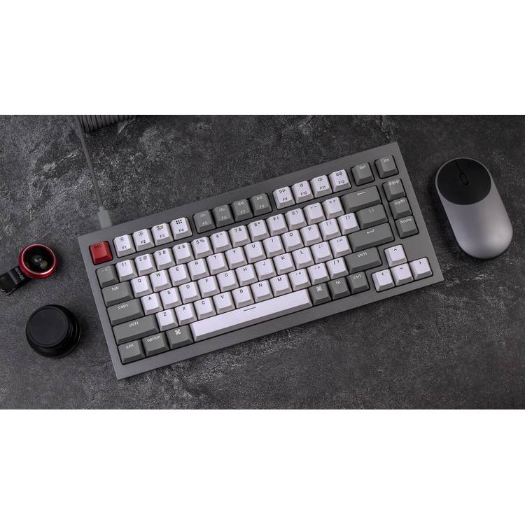 Keychron Q1 QMK Gateron Phantom Mechanical Keyboard with Keychron Q1 QMK Gateron Phantom Mechanical Keyboard with
