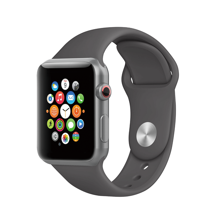 Grey sport band apple watch on sale