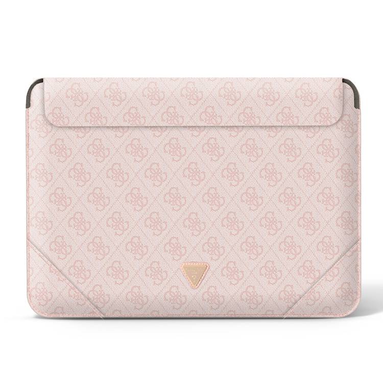 Guess Computer Sleeve PU 4G Triangle Logo - Pink