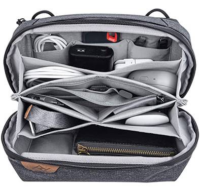 Peak Design Tech Pouch Charcoal Organiser Bag for Smartphones