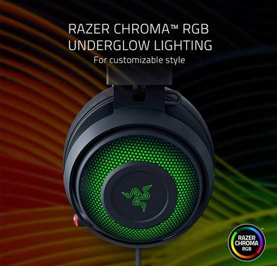 Razer Kraken Ultimate USB Surround Sound Headset with ANC Microphone Chroma RGB Lighting Retractab KRAKEN ULTIMATE BK