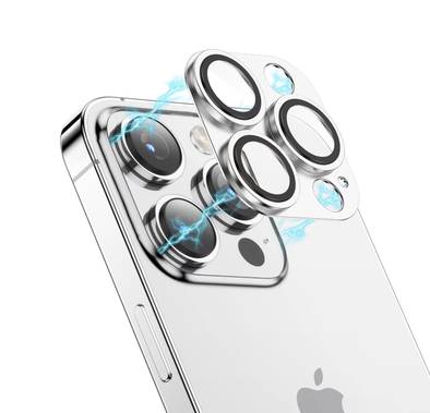 Green Camera Lens Pro Aluminum Protector - Silver