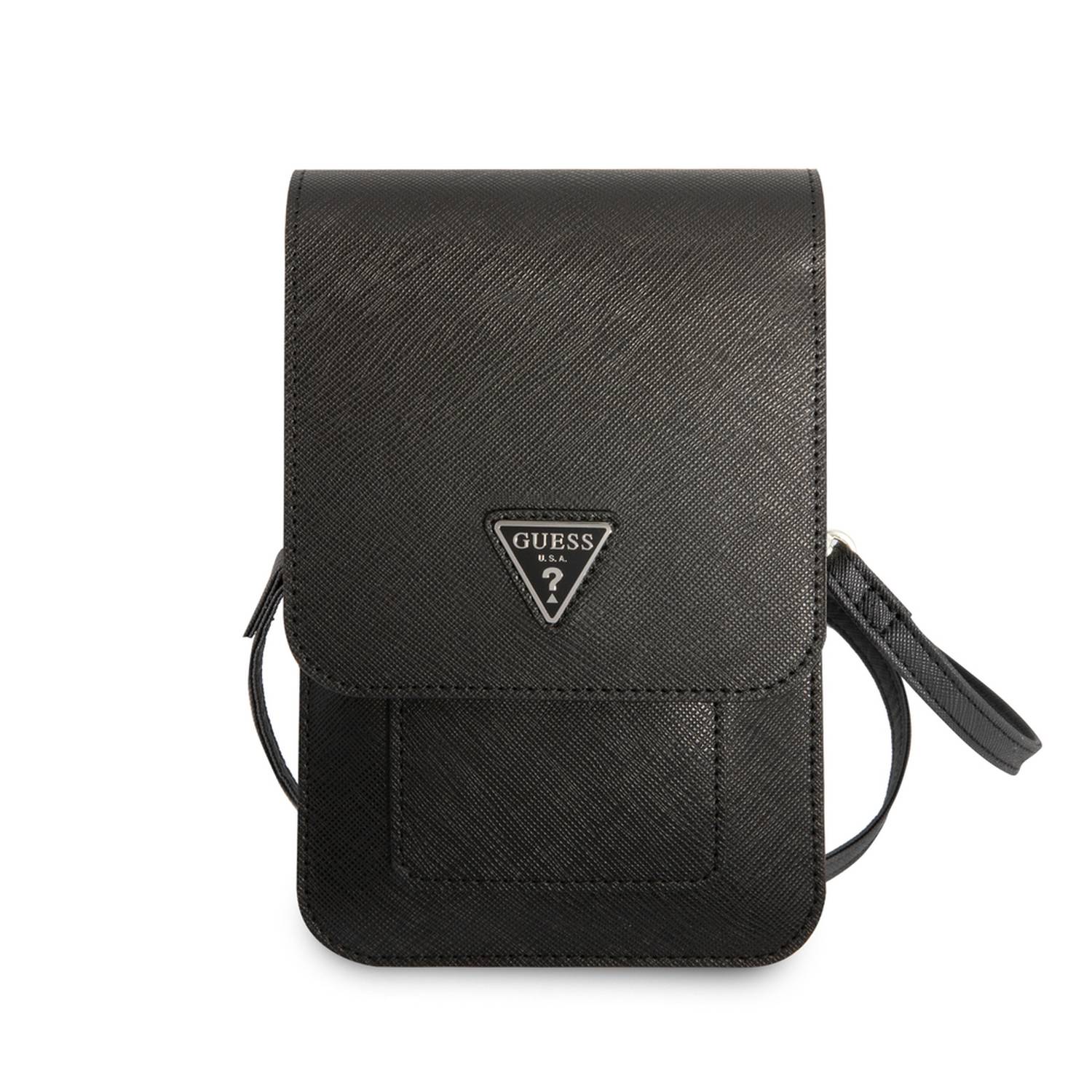 Guess GUWBSATMBK Wallet Saffiano Triangle Suitable for Outdoor
