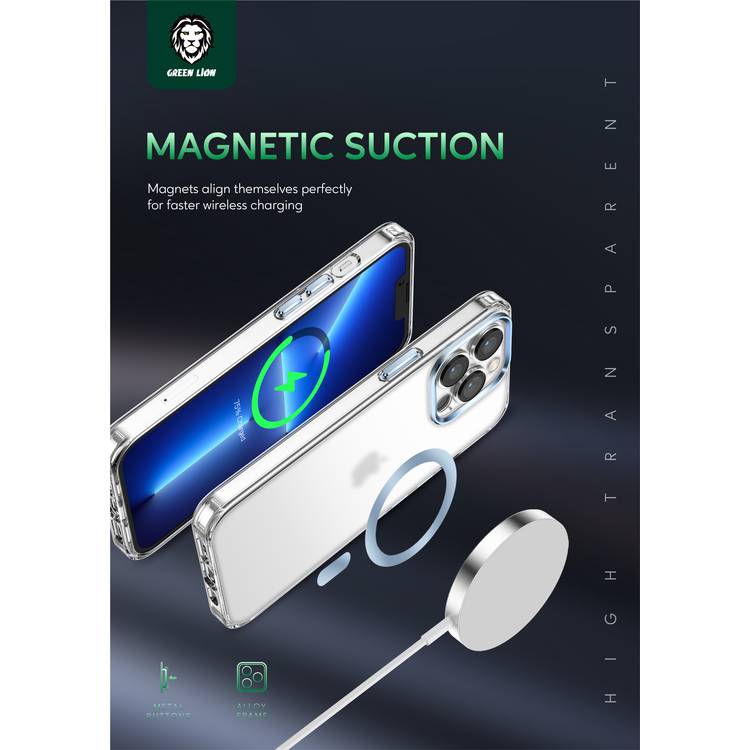 Green Matt Magsafe 2 IMD Anti-Scratch Case 13 Pro - Blue