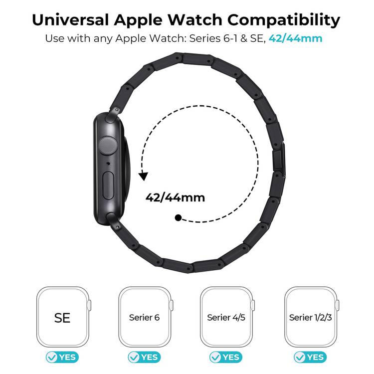 PITAKA Carbon Fiber Watch Band 100% Recycled Lightweight Durable Genuine Black Carbon Fiber for Apple Watch 42/44/45mm - Retro