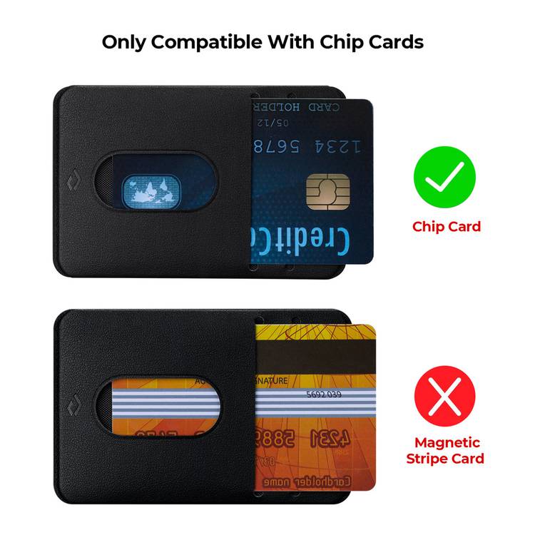 PITAKA Magnetic Card Holder [MagEZ Card Sleeve] - Black
