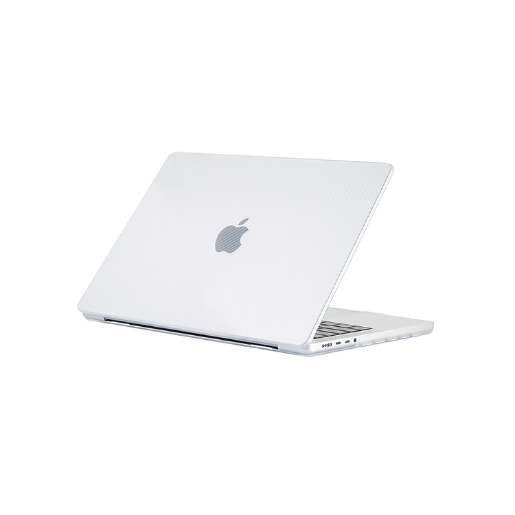 Green Lion Carbon Fiber Grain Ultra-Slim Hard Shell Case for MacBook Air 13" with Anti-Scratch, 360° Full Protection, Lightweight & Thin - Clear