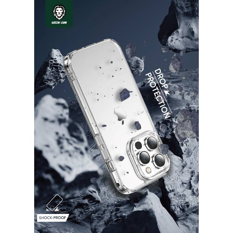 Green Clear Case without Creative Magnetic - iPhone 14 Pro Max