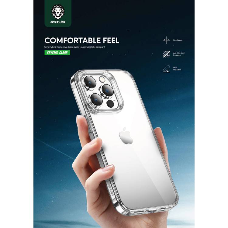 Green Clear Case without Creative Magnetic - iPhone 14 Pro Max