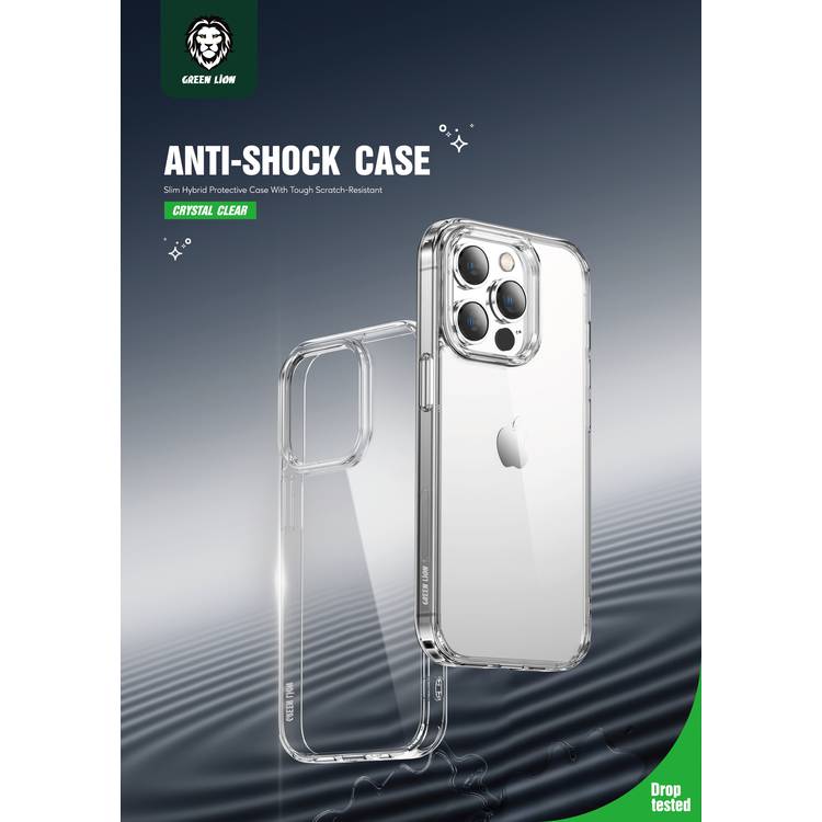 Green Clear Case without Creative Magnetic - iPhone 14 Pro Max