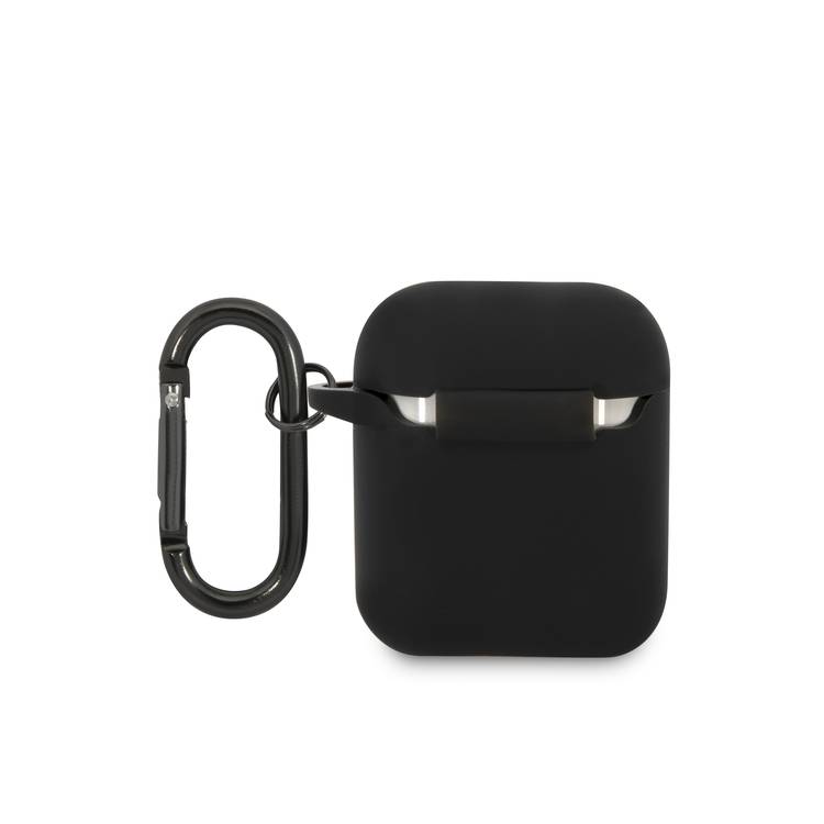 CG MOBILE AMG Liquid Silicone Case Protective Cover Accurate Cutouts, Slim & Lightweight, Shockproof, Anti-Scratch Compatible With Airpods 1/2 - Black