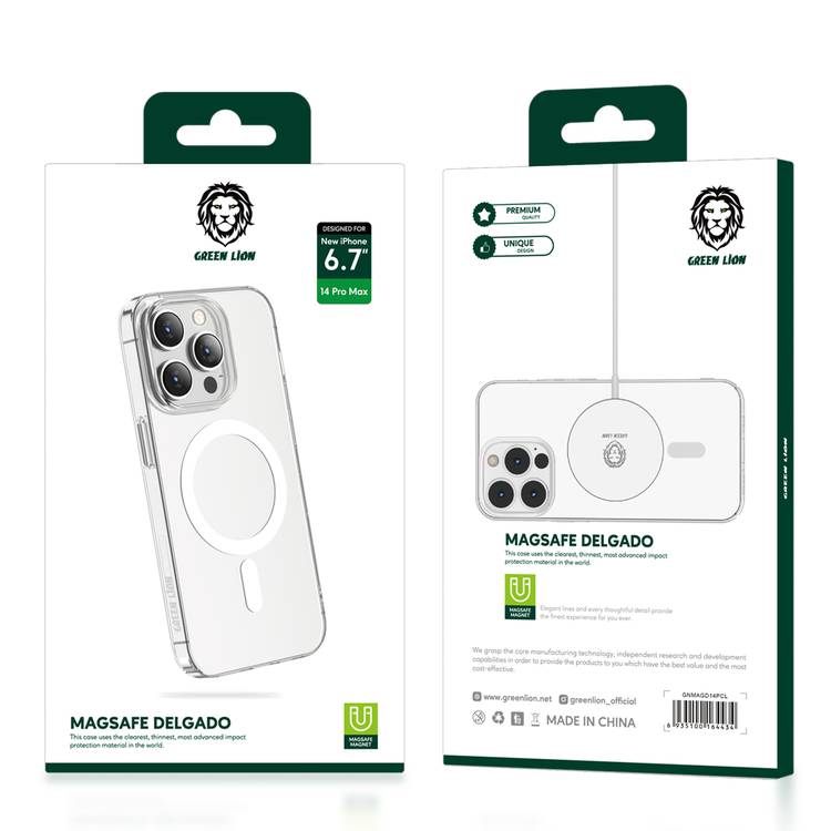 Green Lion Delgado Plus for iPhone 15 Pro/Max: Camera Shield