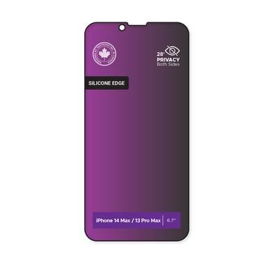 Levelo Privacy Tempered Screen Protector, Black-Edition S...
