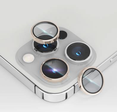 Levelo Lucent Trio Camera Lens Protector, 9H Hardness - Gold