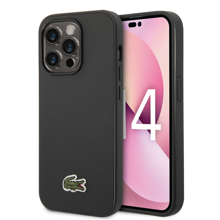 Lacoste Hard Case for iPhone 14 Pro Max Iconic Petit Pique Logo LCHCP14XPVCK