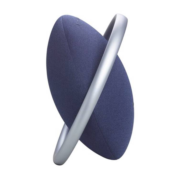 Harman Kardon Portable Bluetooth Speaker Onyx Studio 8 with Elegant Design, Self-Tuning, Eco-friendly Materials, Built-in Dual Microphone, Stereo Sound with Two Speakers - Blue