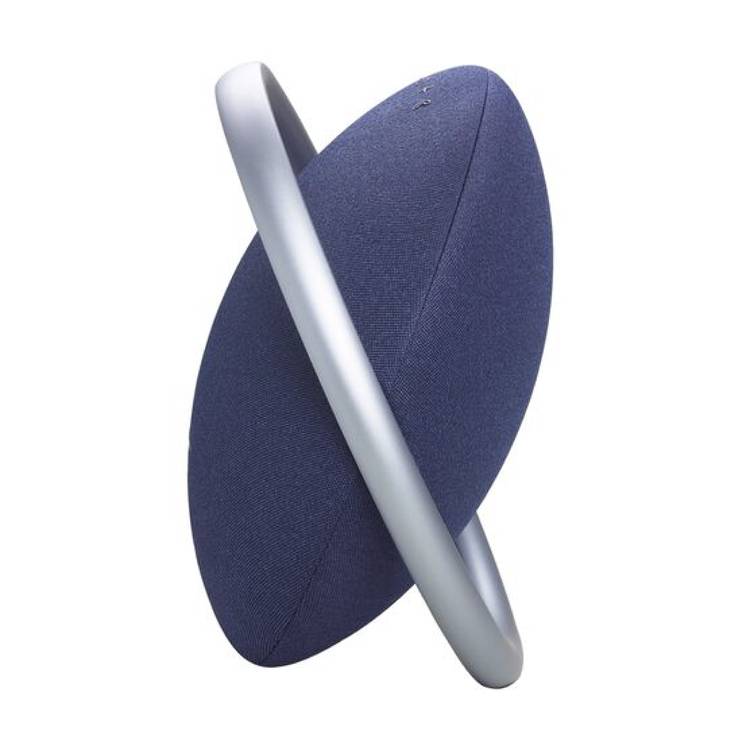 Harman Kardon Portable Bluetooth Speaker Onyx Studio 8 with Elegant Design, Self-Tuning, Eco-friendly Materials, Built-in Dual Microphone, Stereo Sound with Two Speakers - Blue