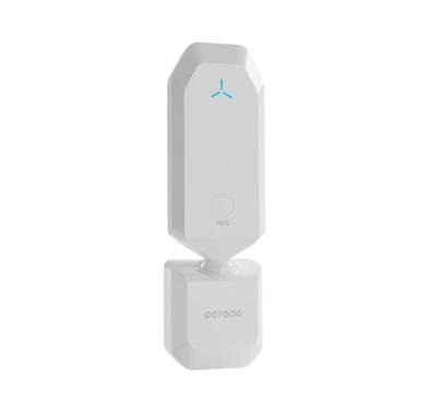 Porodo 2.4GHz Wi-Fi Signal Extender High-Speed 300Mbps Setup - White