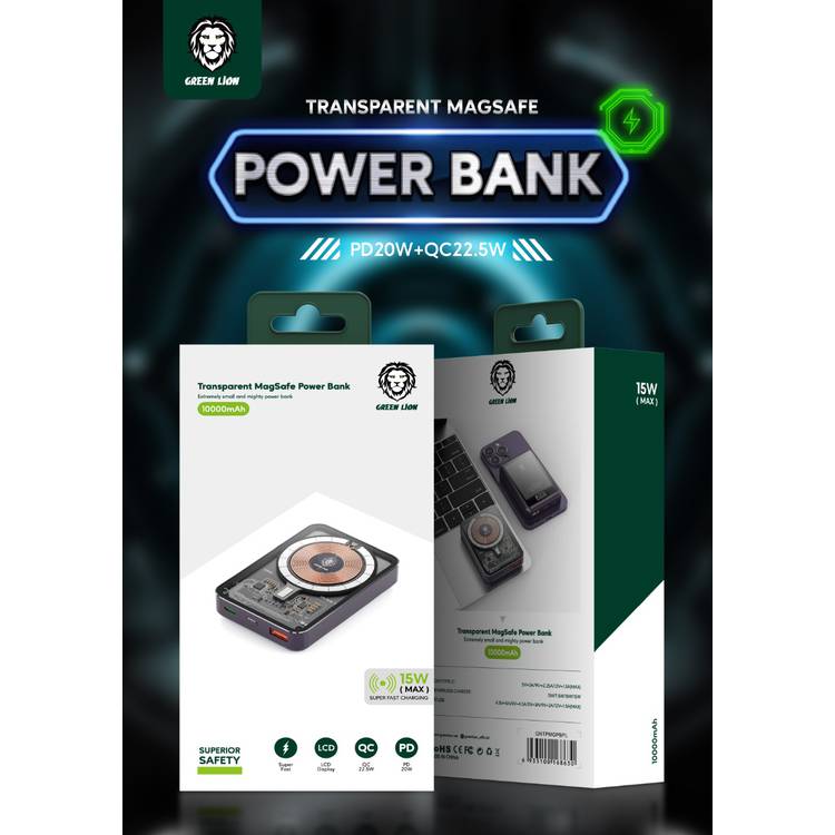 Transparent MagSafe Power Bank 10000mAh