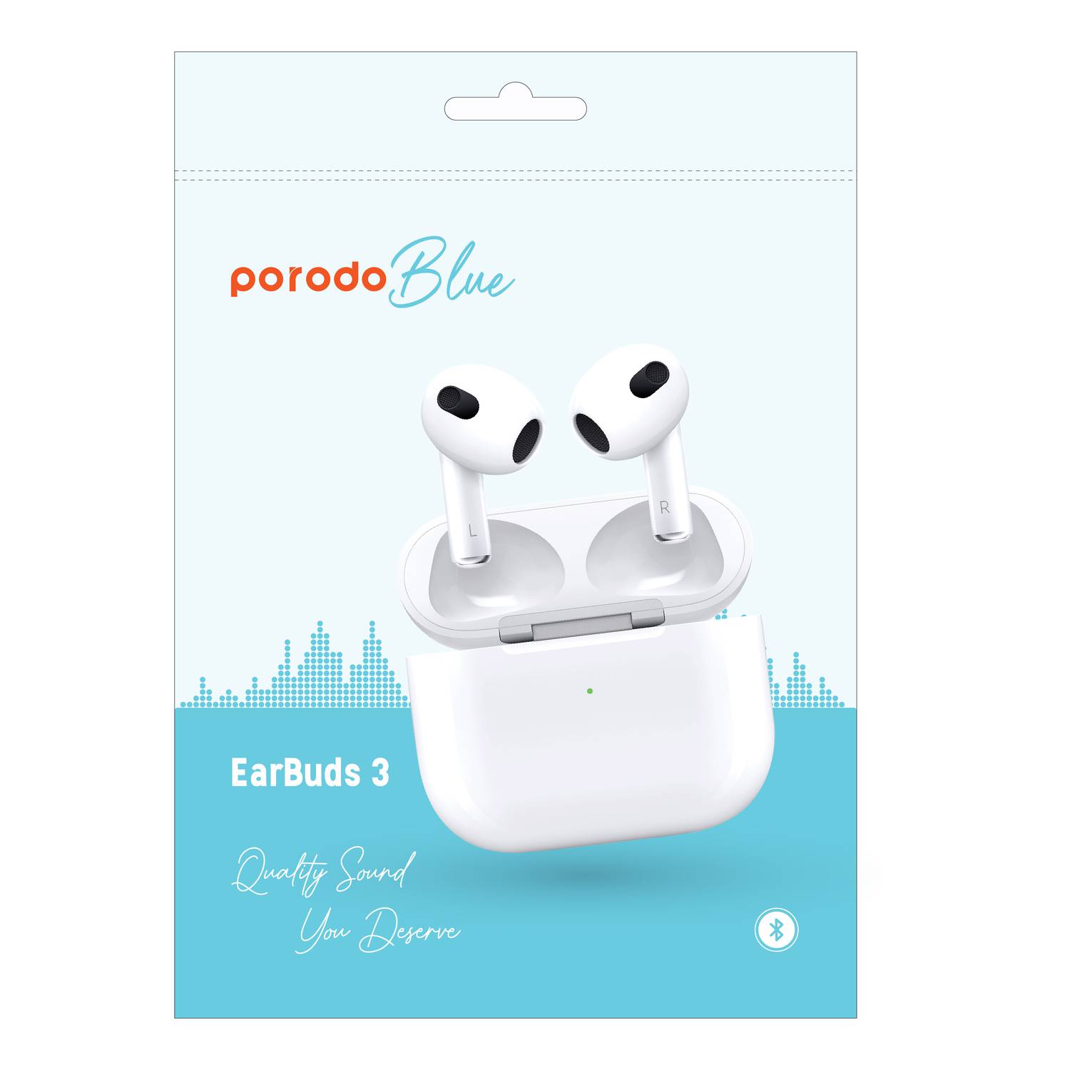 Blue airbuds top