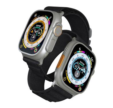 Porodo Ultra Titanium Smart Watch with 2.1" Wide Screen, 15 Days Standby Time, Lithium-ion Polymer Battery, 128MB RAM, 3-5 Days Battery Life - Black