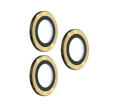 Devia Peak Series Camera Lens Protector (3pcs) for iPhone 14 Pro / 14 Pro Max - Gold