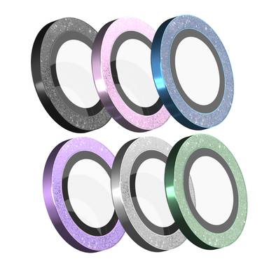 Devia Peak Series Camera Lens Protector with Diamond Process (2pcs) for iPhone 14 / 14 Plus - Black