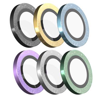 Devia Peak Series Camera Lens Protector with Diamond Process (3pcs) for iPhone Pro 14 / 14 Pro Max - Black