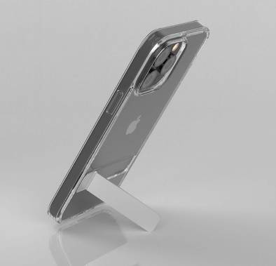 Devia High Transparence Protective Case with Built-In Bracket for iPhone 14 Pro Max - Clear