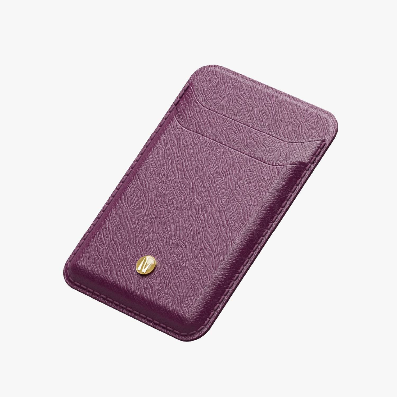 Genuine Saffiano Leather MagSafe Wallet for iPhone 12