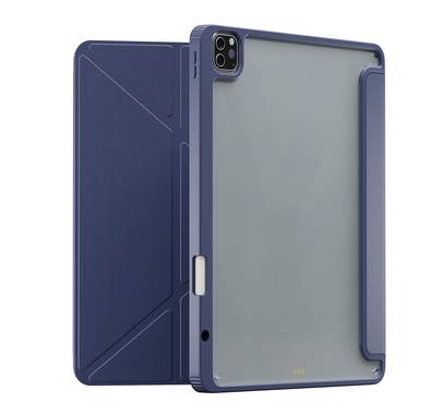 Levelo Conver Clear Back Hybrid Case for iPad Pro 11", Lightweight Design, Precise Cut-Outs, Easy Snap-On - Blue 
