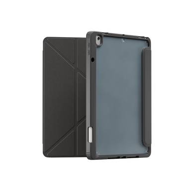 Levelo Conver Clear Back Hybrid Case for iPad Air 10.2", Lightweight Design, Precise Cut-Outs, Easy Snap-On - Black 