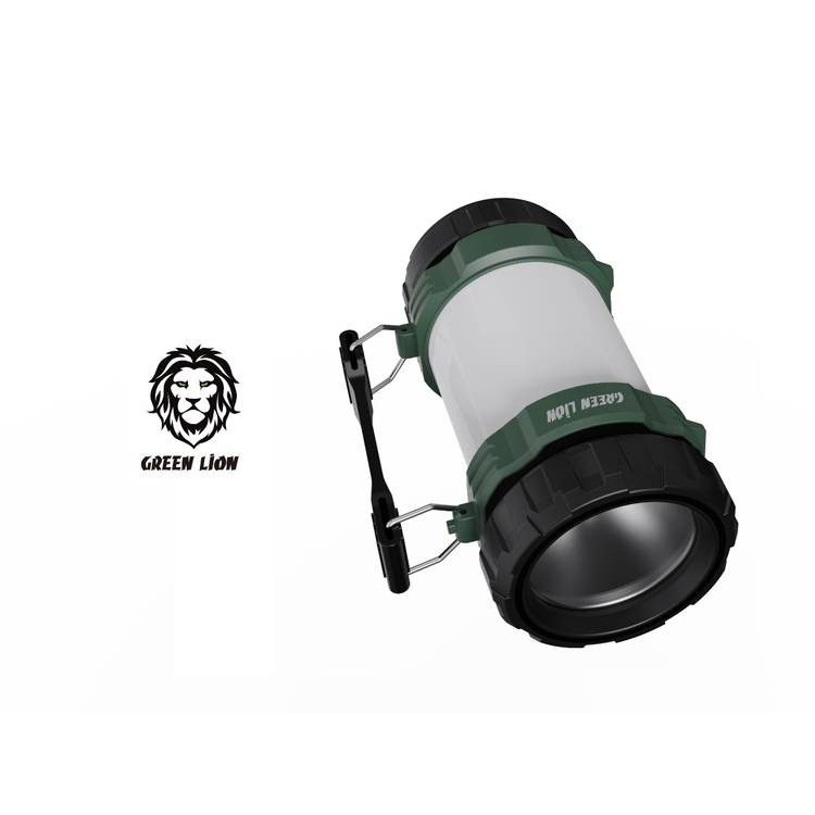 Green Lion 2 in 1 3000mAh Camping Light  - White