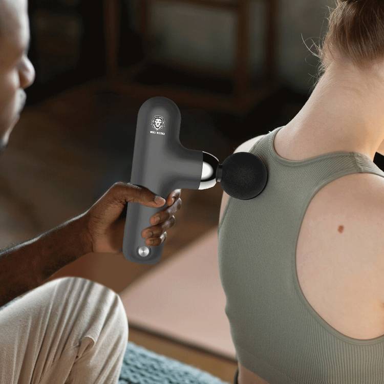 Green Lion Mini Pro Massage Gun with Up to 3 Hours Working Time, 800mAh Battery Capacity, 40W Power, Less than 55dB Noise Level, Up to 4000RPM Motor Speed - Black
