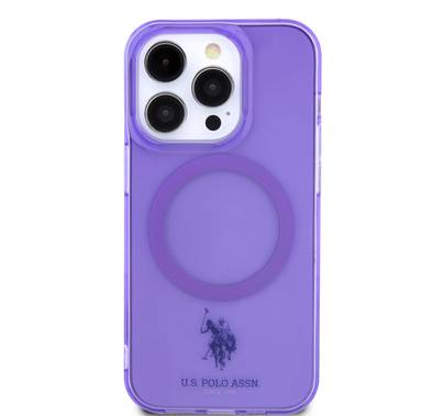 U.S. Polo MagSafe Hard Case iPhone 14 Pro - Purple
