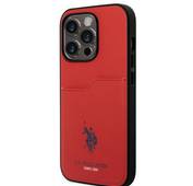 U.S. Polo PU Leather Stitched Lines Case for iPhone 14 Pro Max Red, iPhone  14 Pro Max, Красный цена