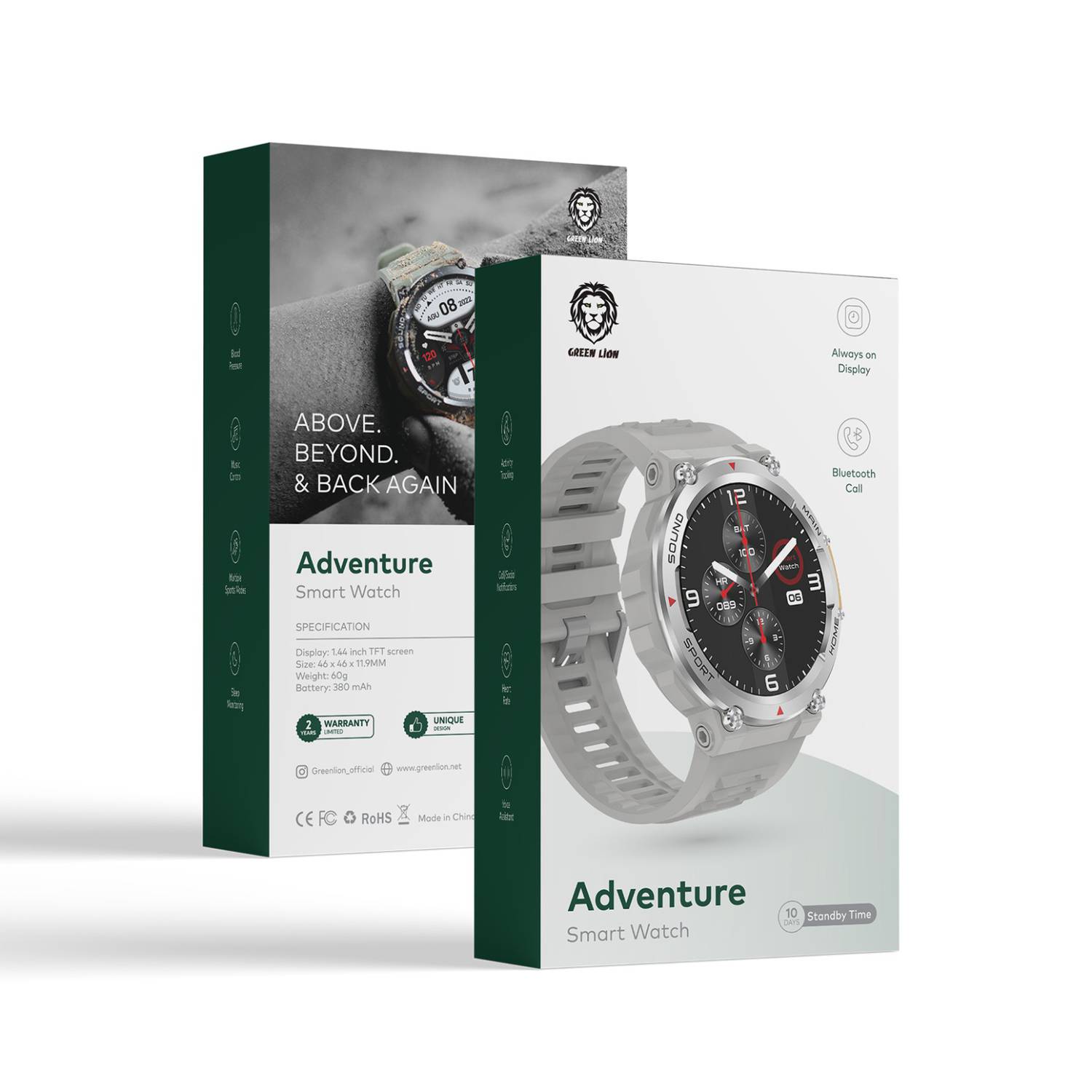 Green Lion Adventure Smart Watch White