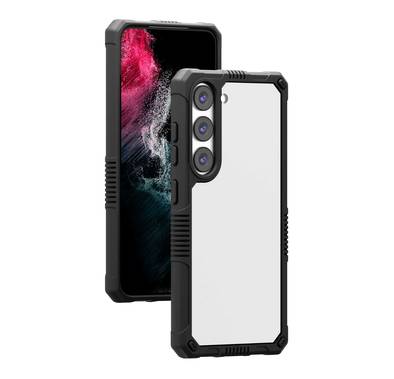 Levelo Clara Hybrid Clear Case - Black - Samsung Galaxy S...